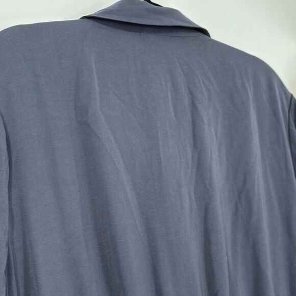 City Chic Tie Detail Dress Collared Smoke Grey XXL New‎ - Picture 12 of 16